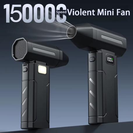 X8 Brushless Turbo Jet Fan Blower 150000RPM Powerful Electric Air Blower Vacuum Dust Cleaner Portable Dust Cleaner Violent Fan