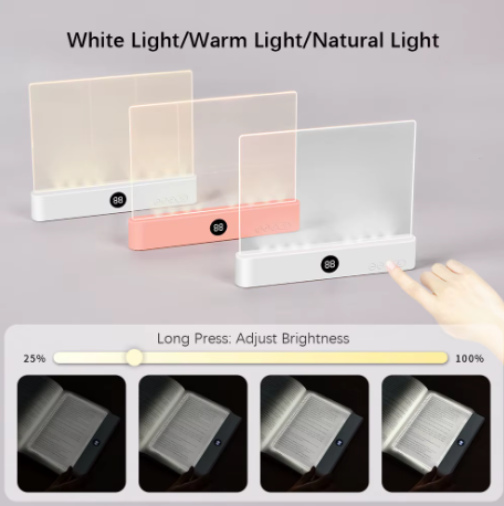 LED Reading Light Night Light Book Family Study Reading Lamp Portable Bookmark Light for Reading in Bed, Car Motivational Travel
